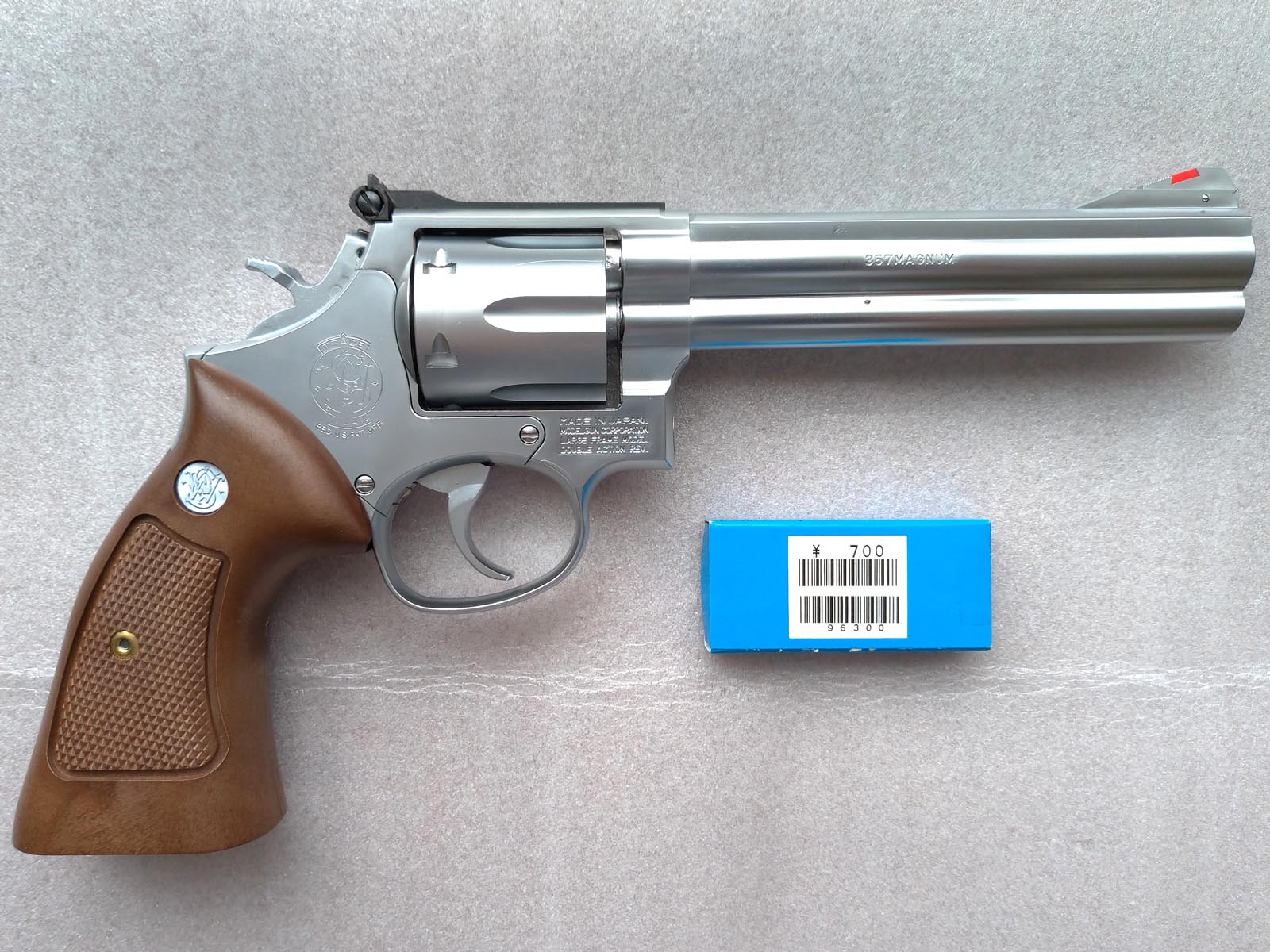 整備済 MGC S\u0026W M586 357 MAGNUM 6inch 箱 説明書付