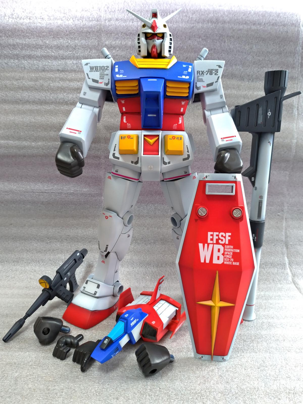 旧キット ガンダム RX-78 1/60 改修塗装 完成品 | 万丈 一致