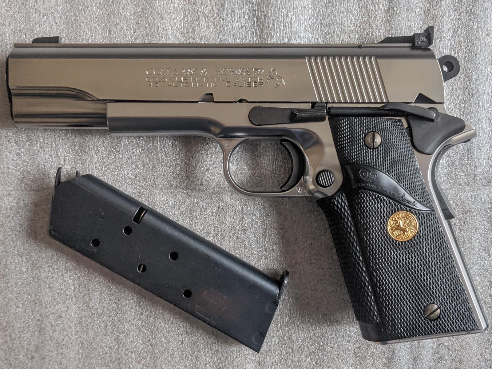 2024特集 MGC製 コルトガバメント M1911 ゴールドカップハーフシルバー ...